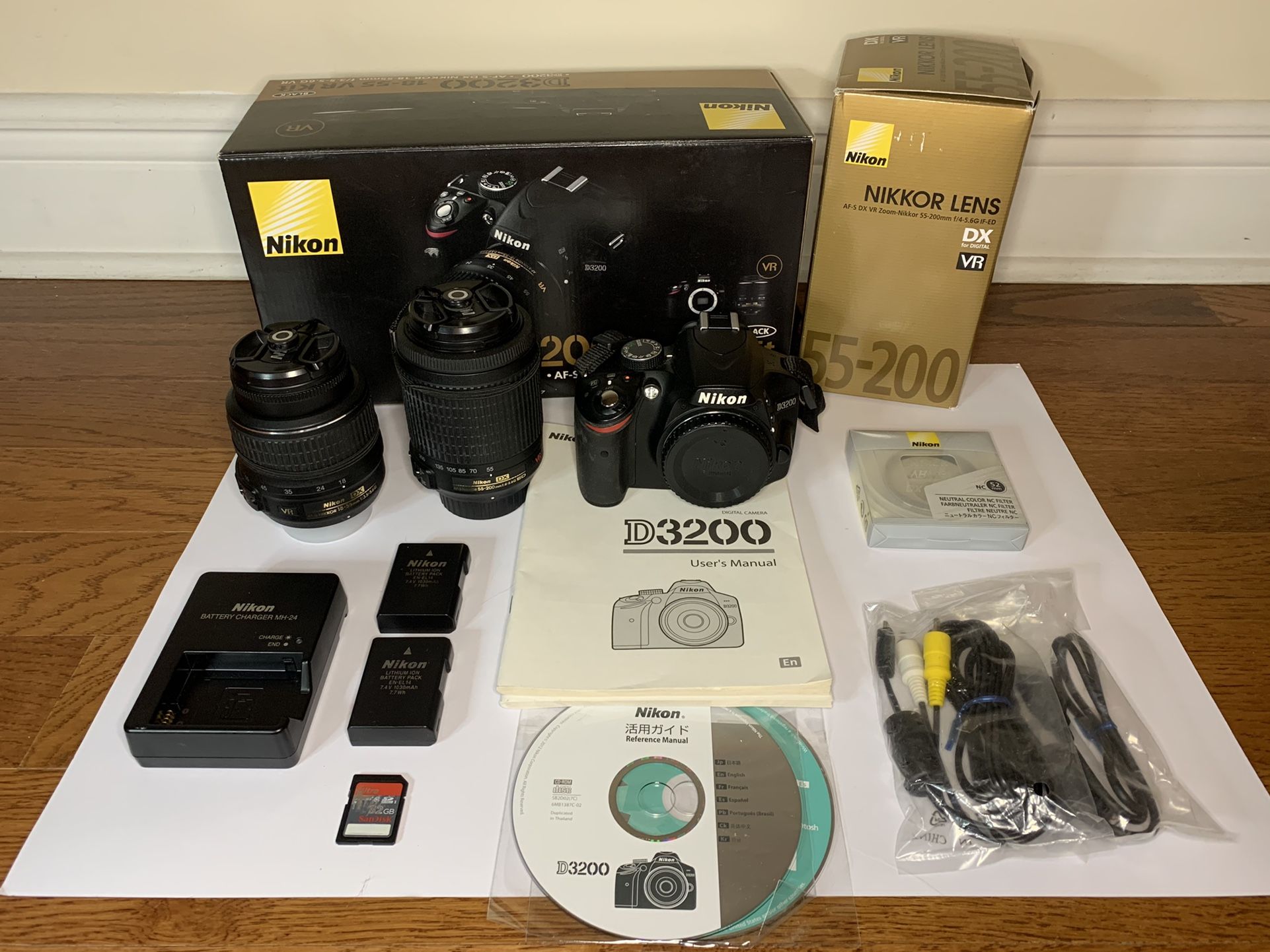 Nikon D3200 DSLR Camera Bundle