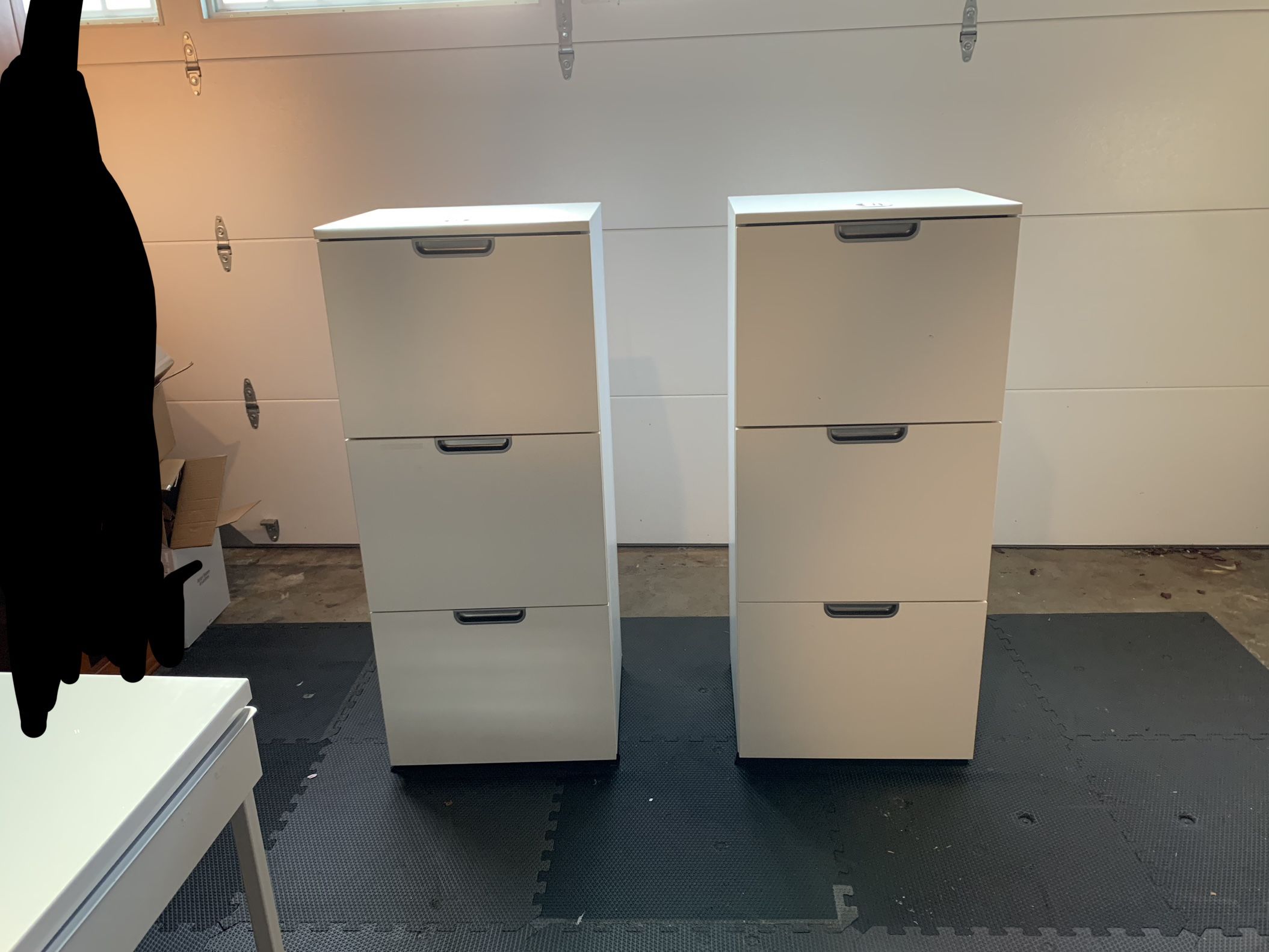 2 IKEA GALANT 3-Drawer File Cabinets – White – Great Condition