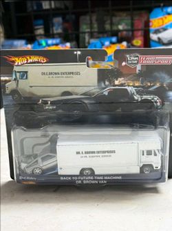 Custom hot wheels back to the future transport Time Machine Custom