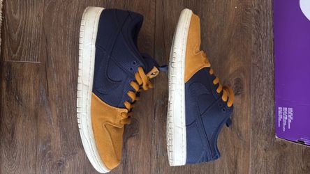 Nike Dunk Low SB Pro PRM Navy Desert Ochre Size 10.5