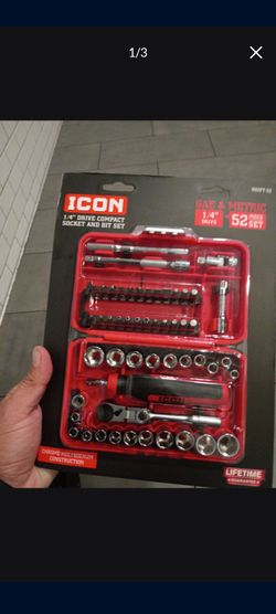 Icon 1/4drive rachet socket and specialty bit set