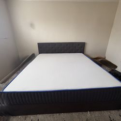 King Size Mattress (NECTAR HYRBID) With Frame 