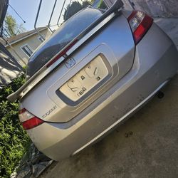 Honda Civic Trunk  With SI Spoiler Wing For2006 2011 Civic Coupe 2 Doors Silver Color in Great Condition 