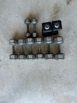 Metal hand weights