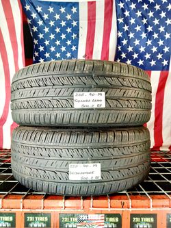 ✔️ Set of 2 Used Tires  225/40ZR19 BRIDGESTONE TURANZA LS100 RFT 225 40 19 RUN FLAT