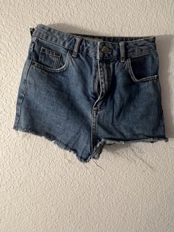 For Sale: Mid-Waisted Ripped Denim Short Shorts
