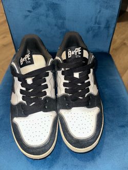 BAPE STA Low-Top Sneakers Black White
