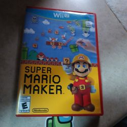 Super Mario Maker Nintendo Wiiu Video Game 