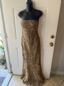 Gold dress 