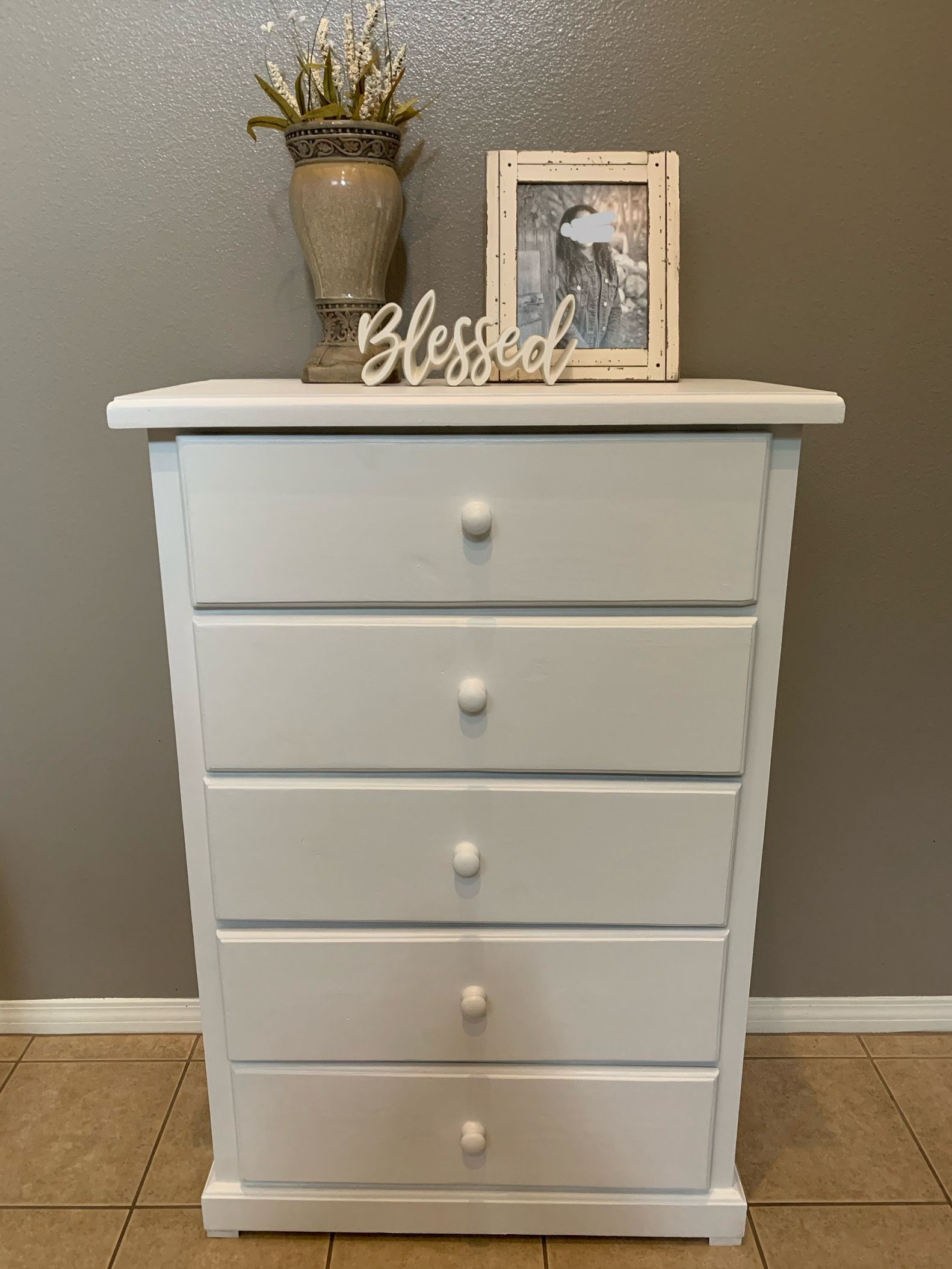 White Chest Dresser & Nightstand