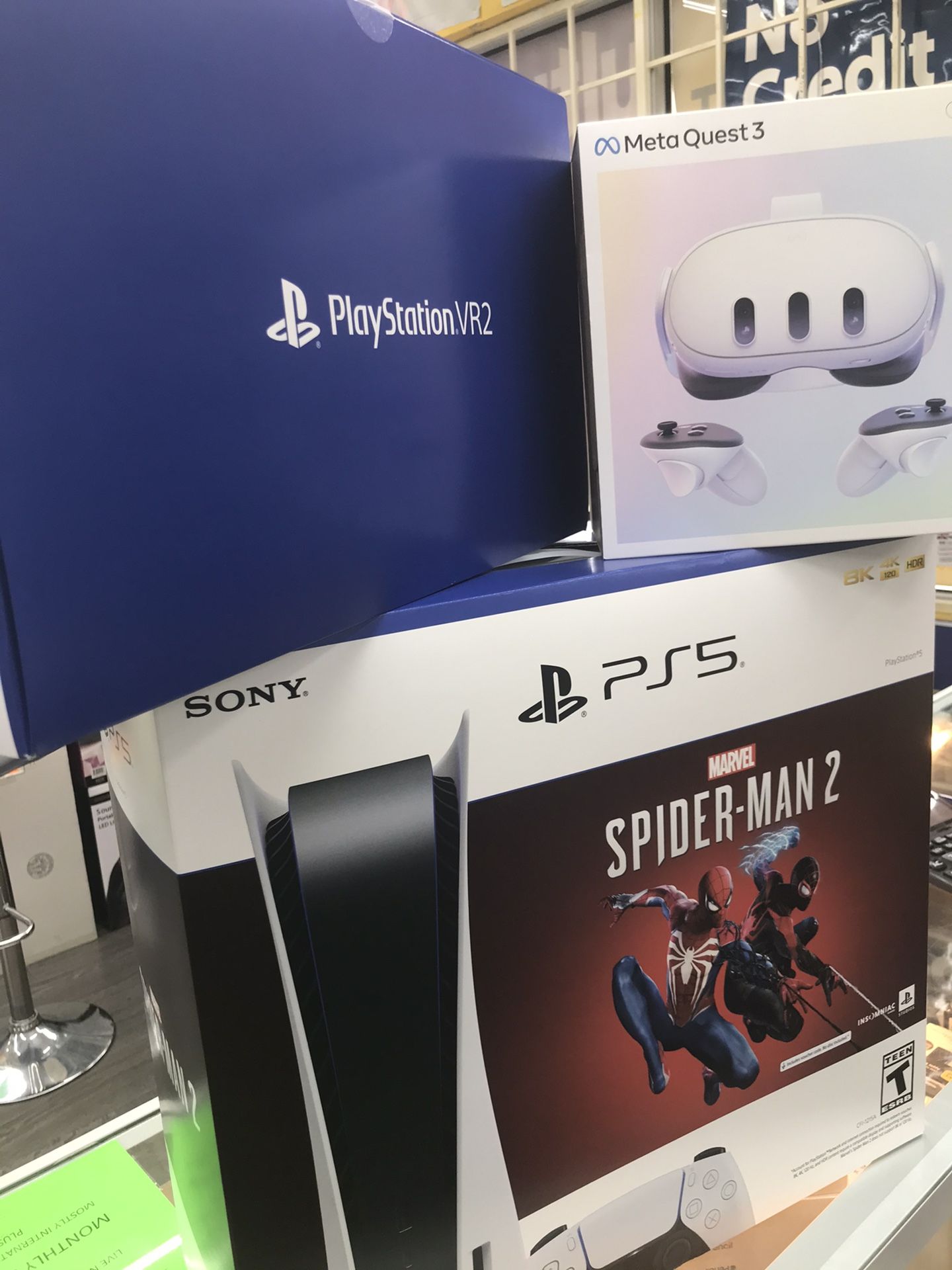 Ps5 Disc PlayStation Vr2 Meta Quest3 New Sealed Pay $32 Down No Crdt Needed