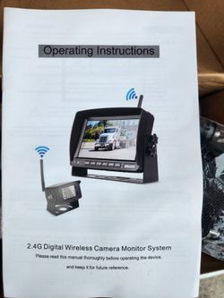 Dallux 2.4G Wireless Backup Camera Monitor System