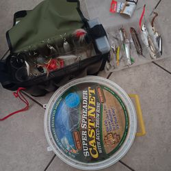Saltwater Lures, BAG And Cast Net...
