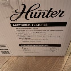 44” Ceiling Fan / Light Hunter