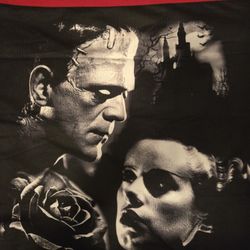 17" By 17" Frankenstein And Bride Pillow Case