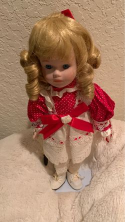 Doll porcelain authentic collectible edition 1990 brings