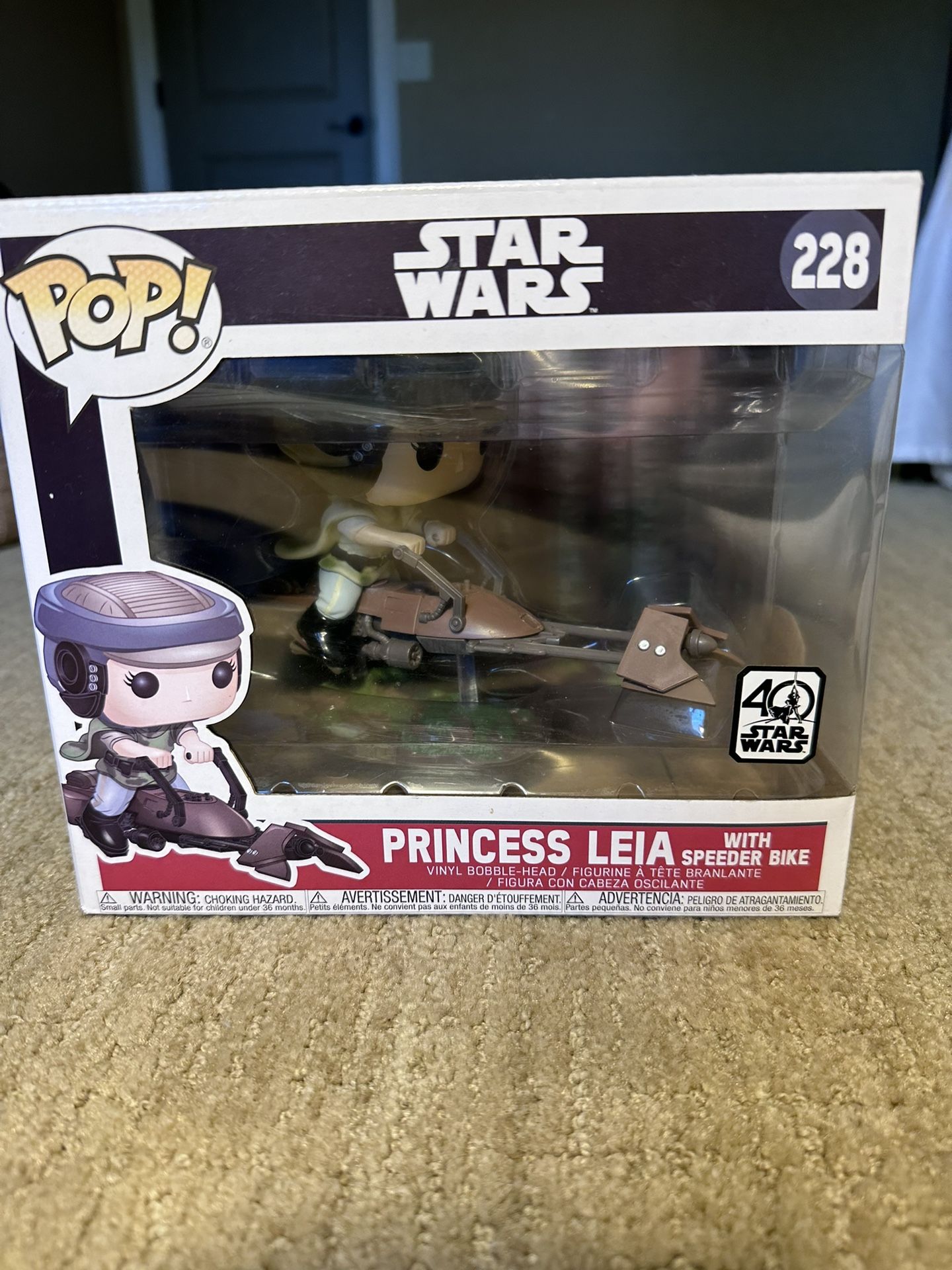 Star Wars Funko Pop Leia on speeder bike