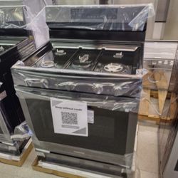 SAMSUNG BLACK STAINLESS STEEL GAS STOVE OPEN BOX ITEM HMSLP