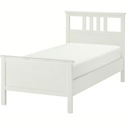 HEMNES
Bed frame, white stain, Twin