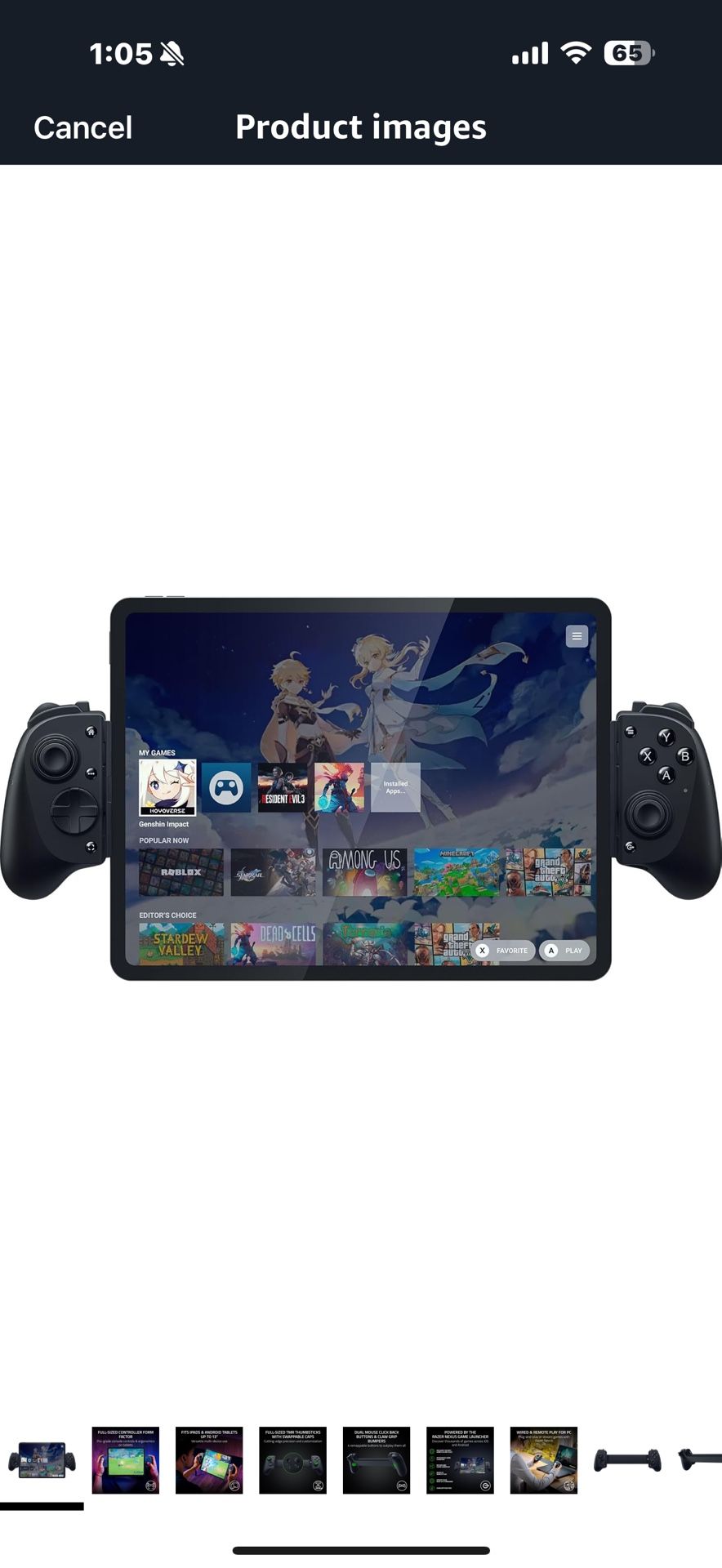 Kishi V3 Pro Gaming Controller for iPhone 15 & 16, Android & iPad mini up to 8": Full Sized TMR Thumbsticks - Dual Back Buttons - Wired & Remote Play