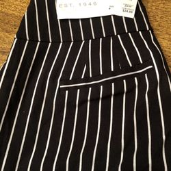 J&M Black & White Striped Dress Pants for Women New with tags still on!