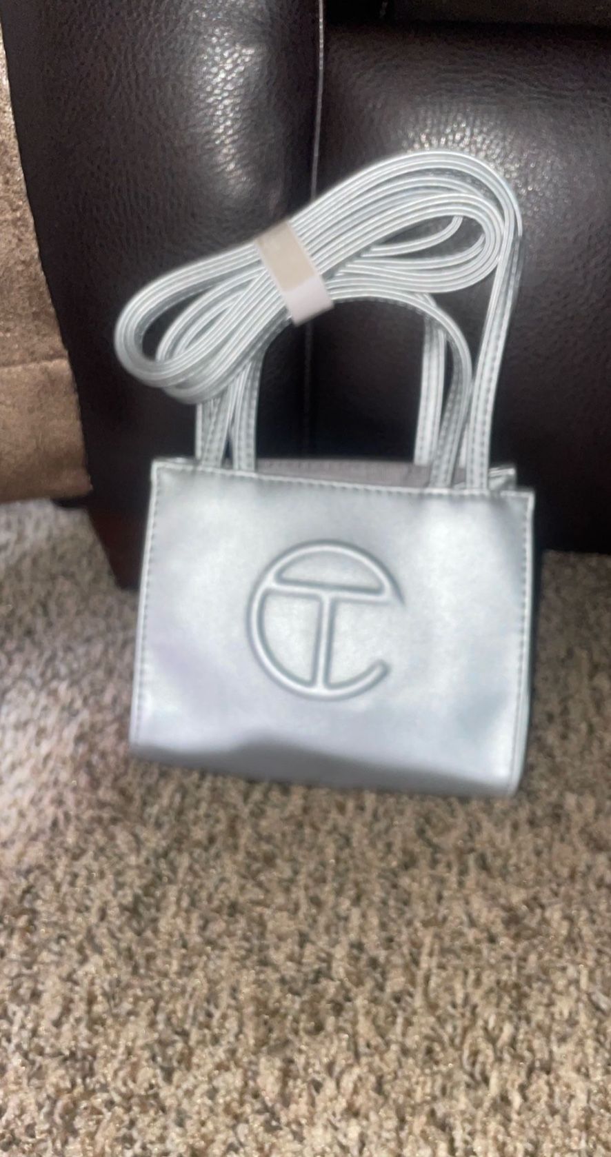Small Silver Telfar Bag