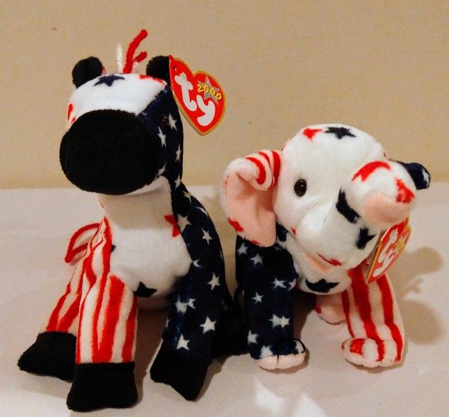 Ty Beanie Babies--Election Set $7.50 each