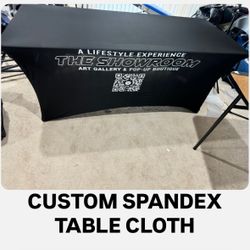 CUSTOM SPANDEX TABLE CLOTH 