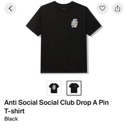 Anti Social Social Club Drop A Pin Shirt