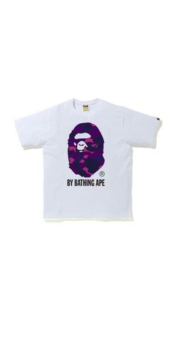 White And Purple Bape Tee