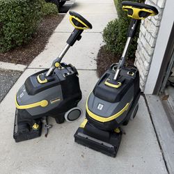 Commercial walk behind floor scrubbers