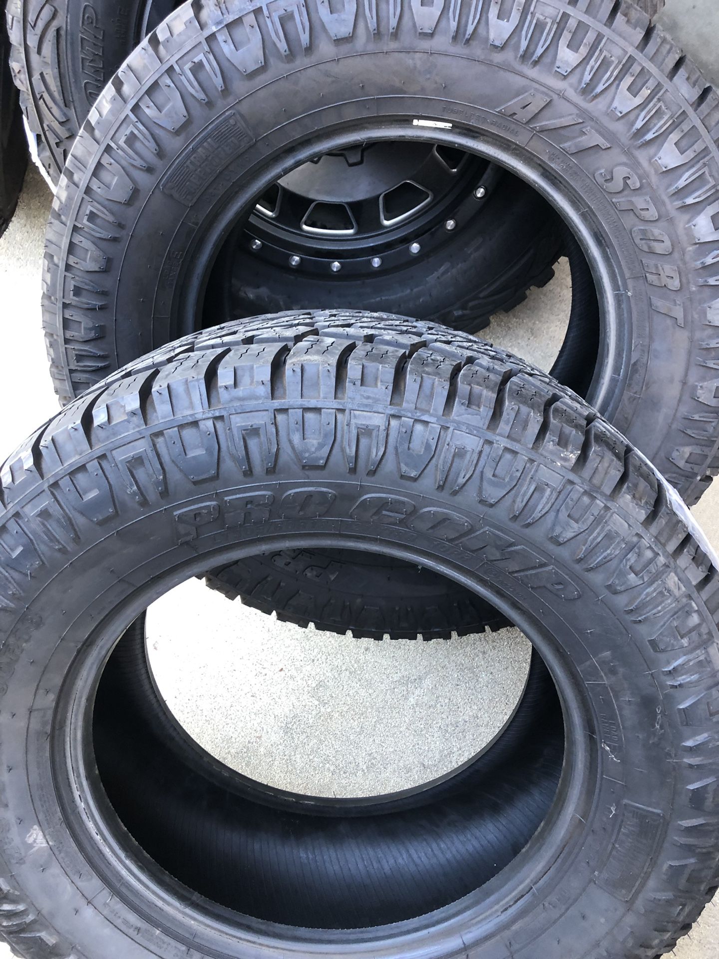 (2) ProComp A/T Tires 305/60/ R18 NEW $300 for Both