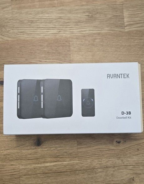 AVANTEK D-3B Wireless Doorbell Kit - Brand New Sealed