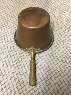 Old #3 Wood Handled Copper Pot