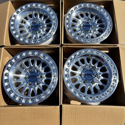 Brand New KMC IMS “552” Machined 17” Off-Road Wheels 6Lug 6x139 (6x5.5) and 6x135 -10 Offset