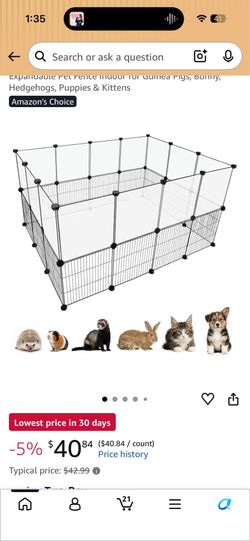 Free small animal modular enclosure