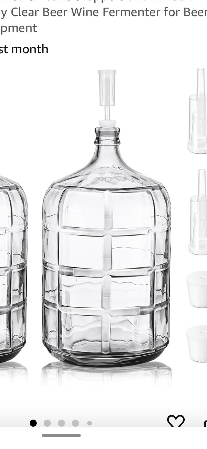 Glass Carboys, 6.5gal, 5gal, 3gal