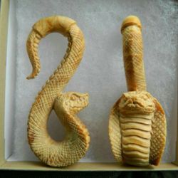 Hand Carved Wood Cobra Plugs- 0g