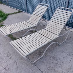 long reclining patio chairs