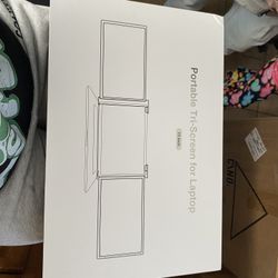 Portable Tri-screen For Lab top 