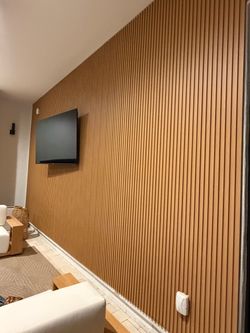 3D WPC Fluted Wood Wall Panels – 118" – New – 14 Pieces per Box