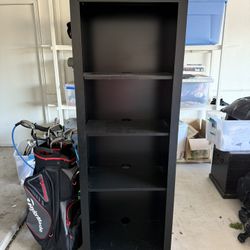 Crate & Barrel Black Bookshelf