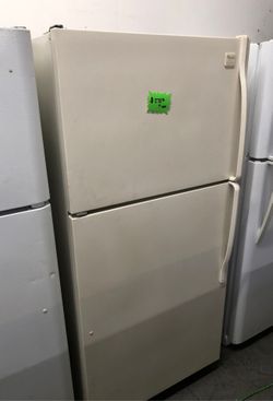 Beige refrigerator