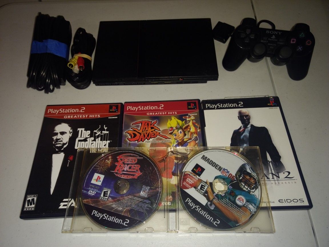 Firm price. PlayStation 2 with games
