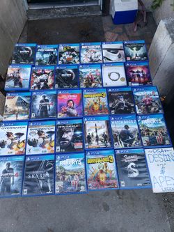 No Scratches All works Some Sealed. $20! Each. 3 for $50! 7 for $100! 15 for $200!. Playstation 4 PS4 works on PS5 or PS5 Games $40! Each or 4 for 120