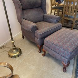 CHAIR AND OTTOMAN