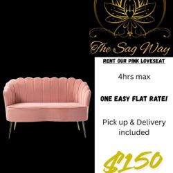 Pink Loveseat