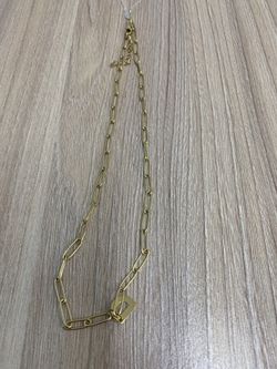 18k Gold Over Brass 16 Inch Chain With 2 Inch Extender Necklace 