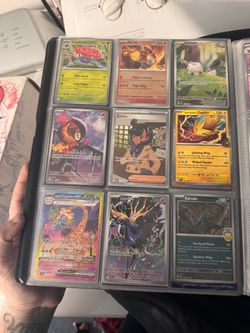 Binders full of Pokemon cards