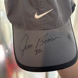 Jim Brown Autograph Hat